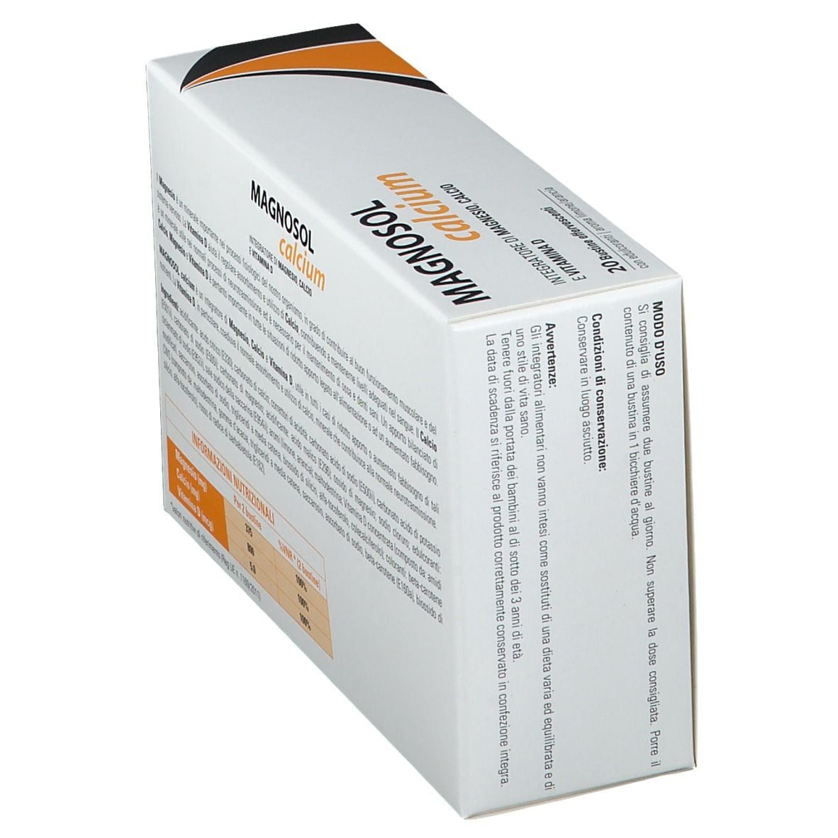 MAGNOSOL CALCIUM POLVERE EFFERVESCENTE 20 BUSTINE