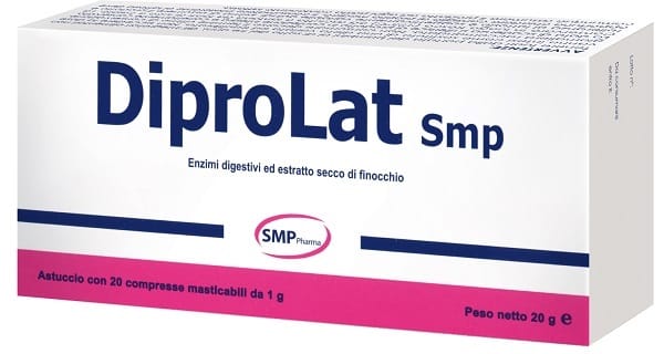 Integratore Diprolat SMP enzimi digestivi, 20 compresse