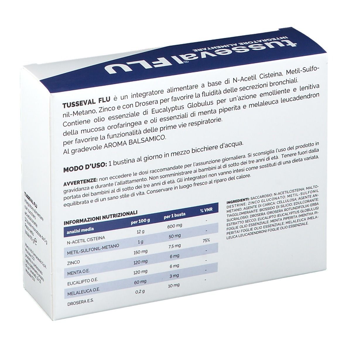 TUSSEVAL FLU 12 BUSTINE SOLUBILI