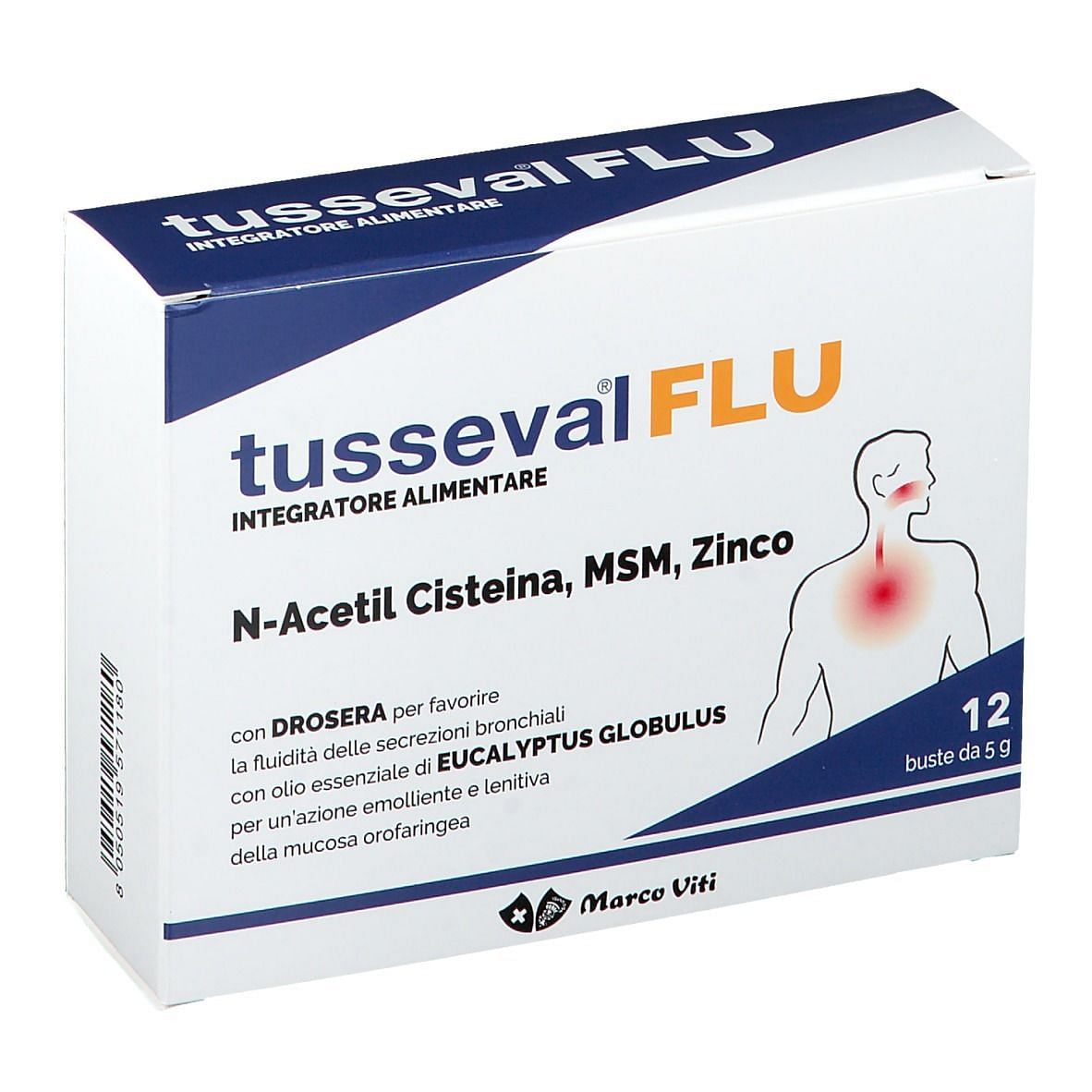 Tusseval Flu 12 Bustine Solubili