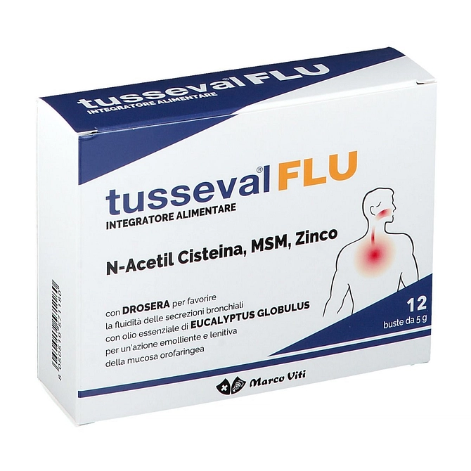 Tusseval Flu 12 Bustine Solubili