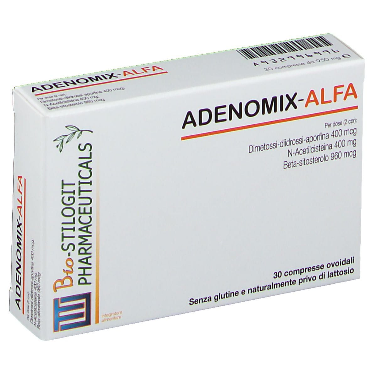 Integratore Adenomix Alfa per la prostata, 30 compresse