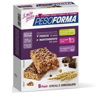 Barrette Pesoforma Cereali e Cioccolato, sostituto pasto 12 pz