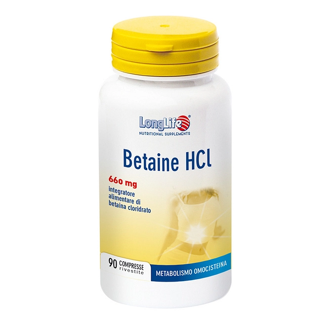 Longlife Betaine Hcl 90 Compresse