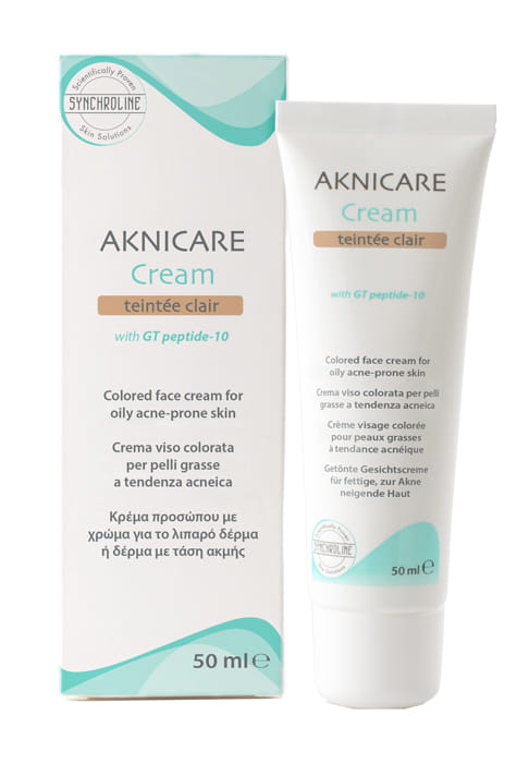 Crema colorata Aknicare per pelle acneica e grassa, 50ml