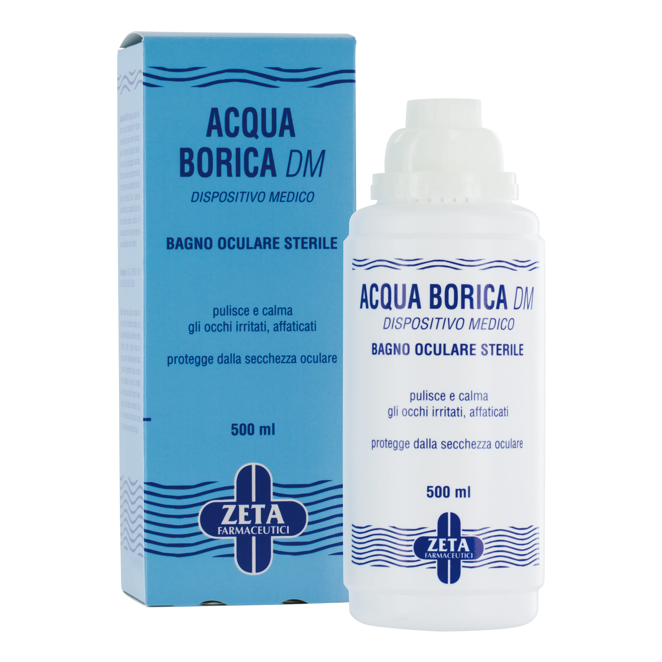 ZETA FARMACEUTICI ACQUA BORICA PER BAGNO OCULARE STERILE 500 ML