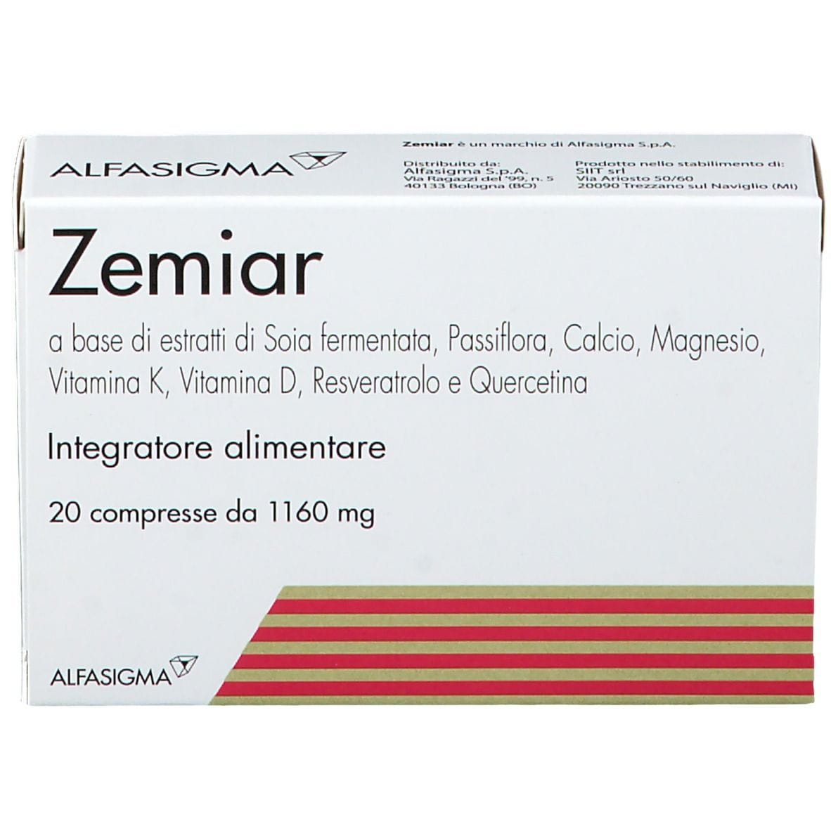 ZEMIAR 20 COMPRESSE 1160 MG