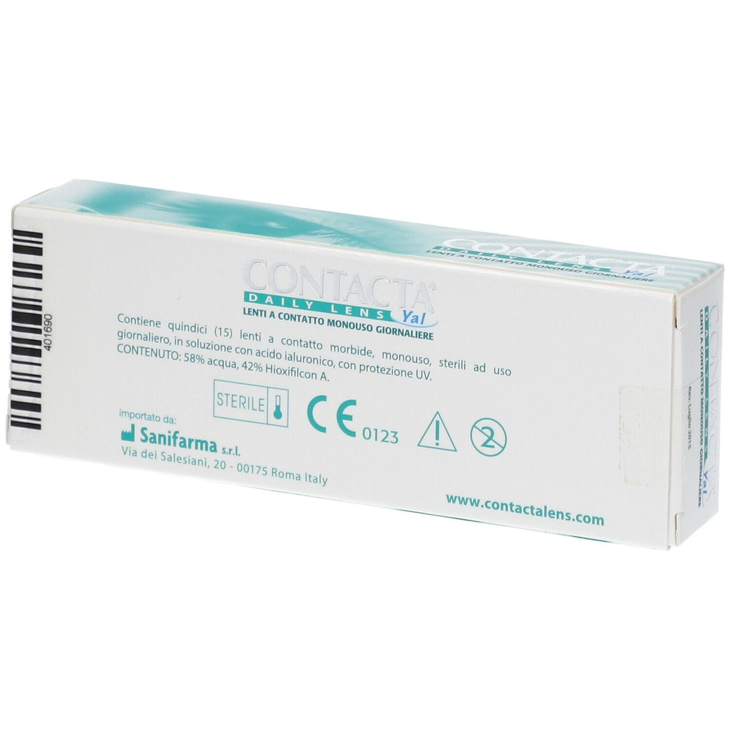LENTE A CONTATTO MONOUSO GIORNALIERA CONTACTA DAILY LENS YAL 15 -8,00 15 PEZZI