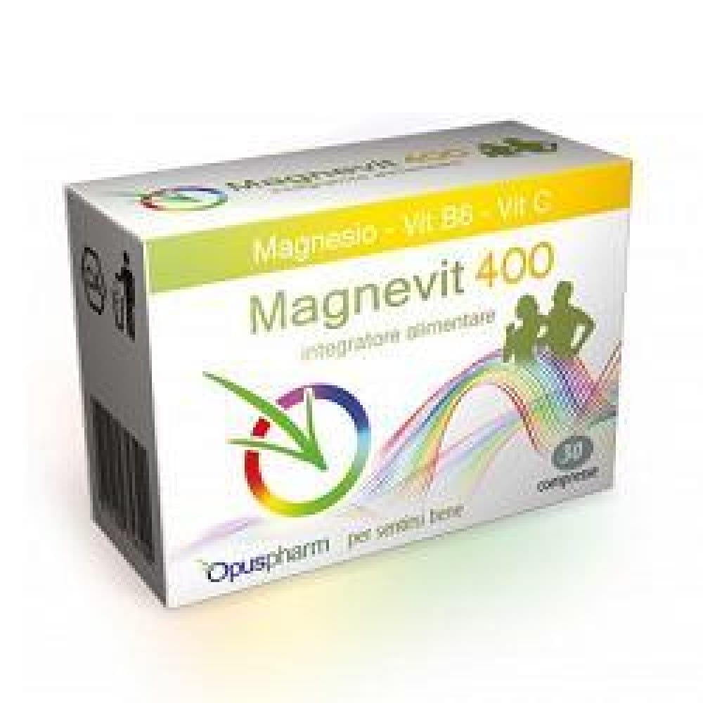 Integratore Magnevit 400 con magnesio e vitamina B6, 30 cpr
