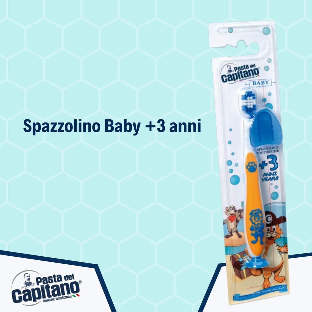 Spazzolino Pasta Capitano Baby per denti da latte +3 anni