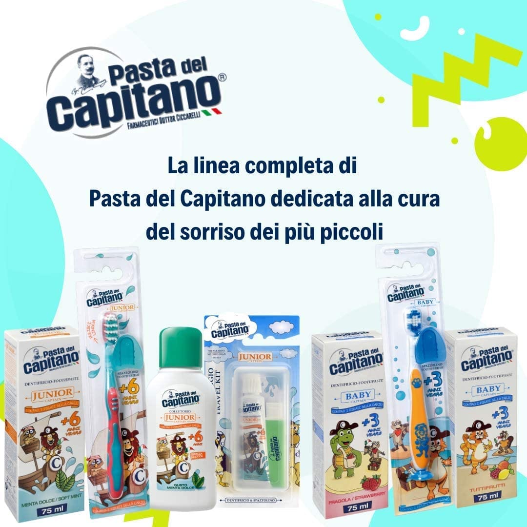Spazzolino Pasta Capitano Baby per denti da latte +3 anni