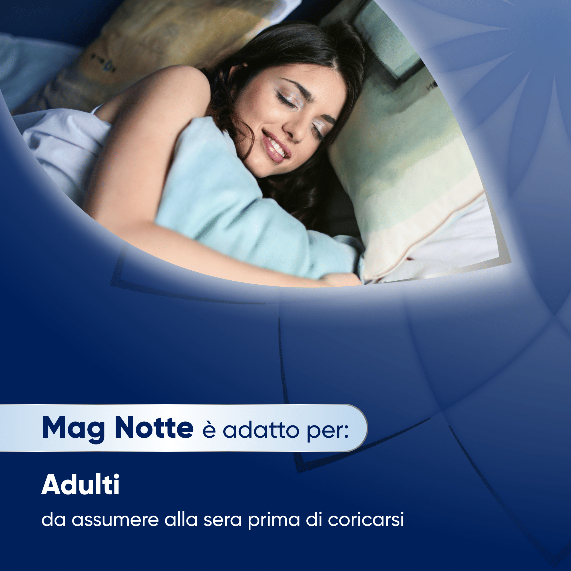 Mag Notte con Melatonina, Magnesio, Griffonia per Dormire Bene, Favorire il Rilassamento e Qualità del Sonno, 24 bst