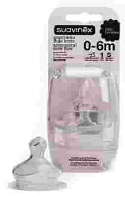 SUAVINEX LITTLE LUXURIES TETTARELLA IN SILICONE ANATOMICA 1S 2 PEZZI