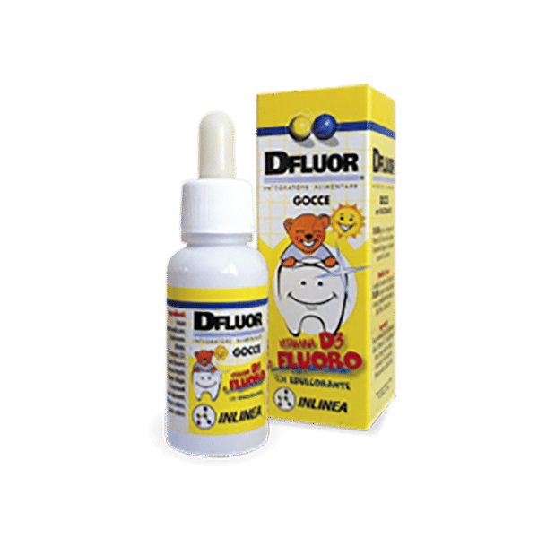 Integratore Dfluor con fluoro e vitamina D3, gocce 15ml