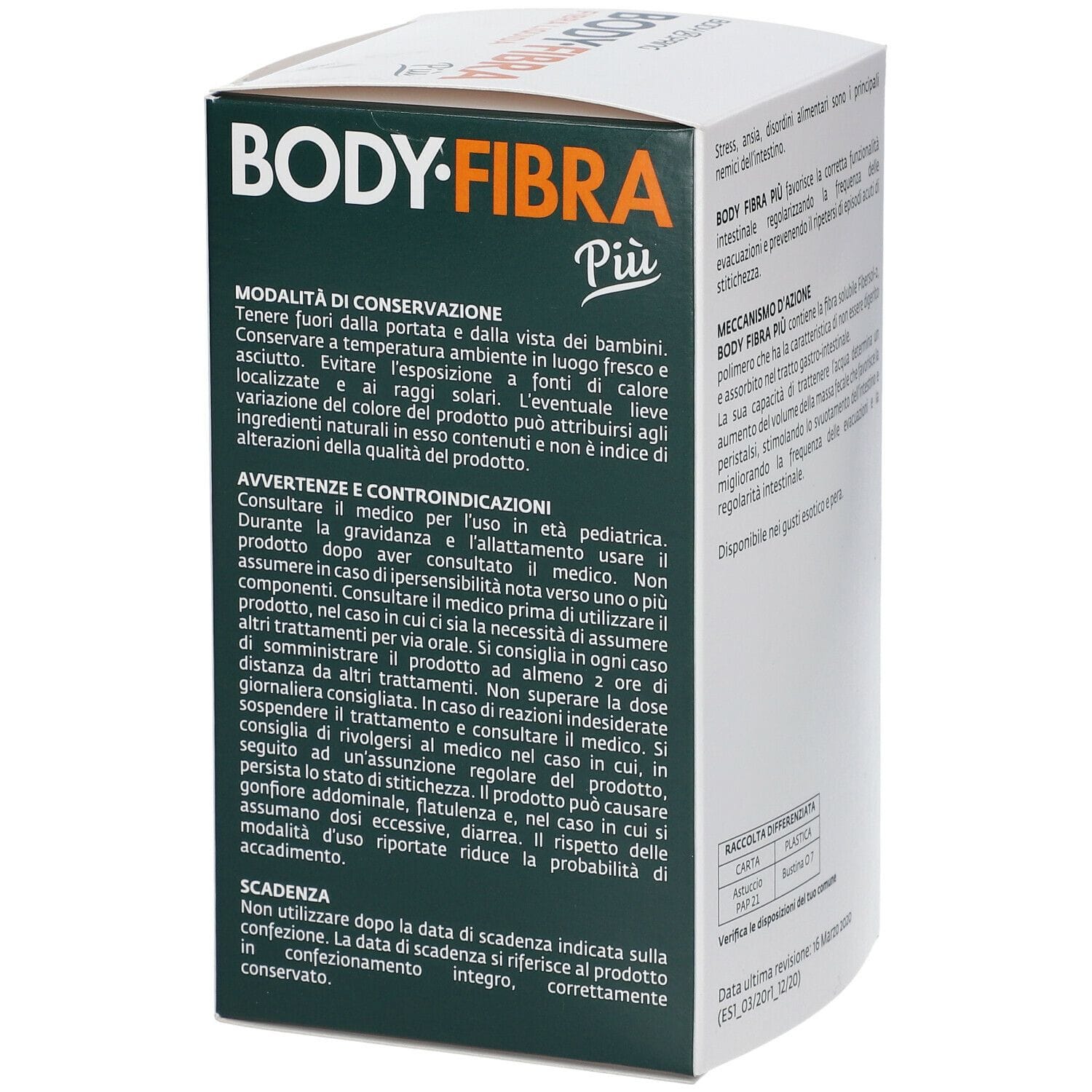 BODY SPRING BODY FIBRA PIU' PERA 12 BUSTINE