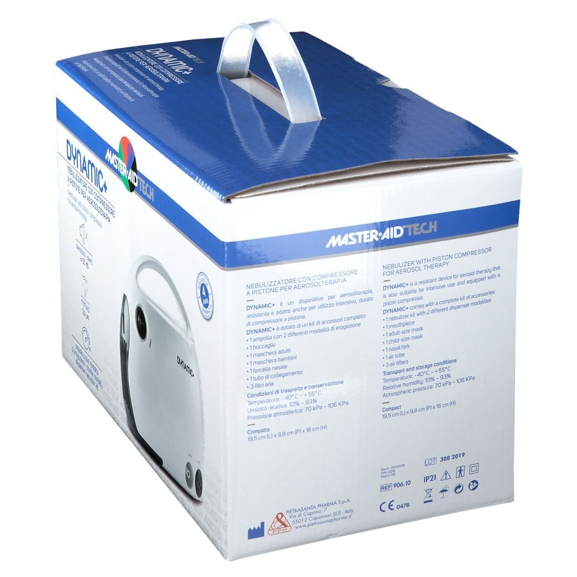Nebulizzatore a compressore Master-Aid Dynamic+ per aerosolterapia