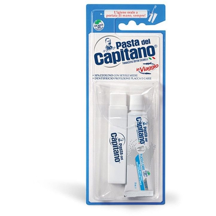 Pasta Capitano Spazzolino + Dentifricio 25 Ml Kit Viaggio