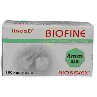 AGO PER PENNA DA INSULINA LINEA D BIOFINE GAUGE 32 LUNGHEZZA 4 MM 100 PEZZI
