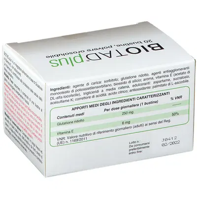 BIOTAD PLUS 20 BUSTINE DA 2 G BIOTAD PLUS 20 BUSTINE DA 2 G