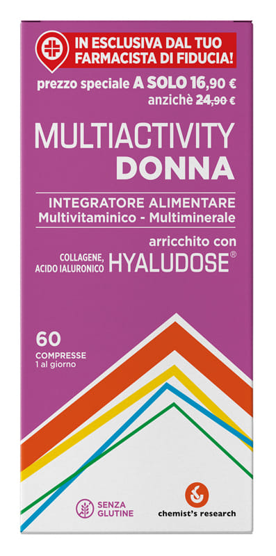 Integratore Multiactivity Donna con Hyaludose, 60 compresse