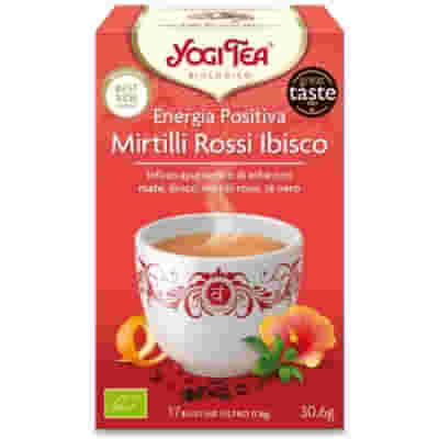 YOGI TEA ENERGIA POSITIVA MIRTILLI ROSSI & IBISCO BIO 17 FILTRI 30,6 G