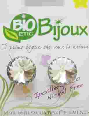 ORECCHINO RIVOLO 10MM CRYSTAL