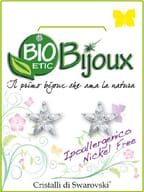 Orecchino stella crystal Bioetic Bijoux 10mm ipoallergenico