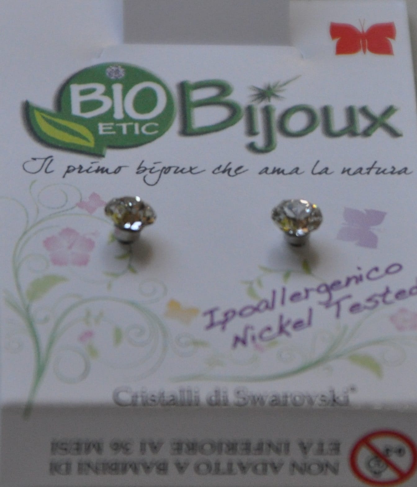 Orecchino Xirius Crystal Bioetic Bijoux 4,1mm, ipoallergenico
