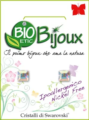 ORECCHINO CARRE' 4MM AURORA BOREALE ORECCHINO CARRE' 4MM AURORA BOREALE