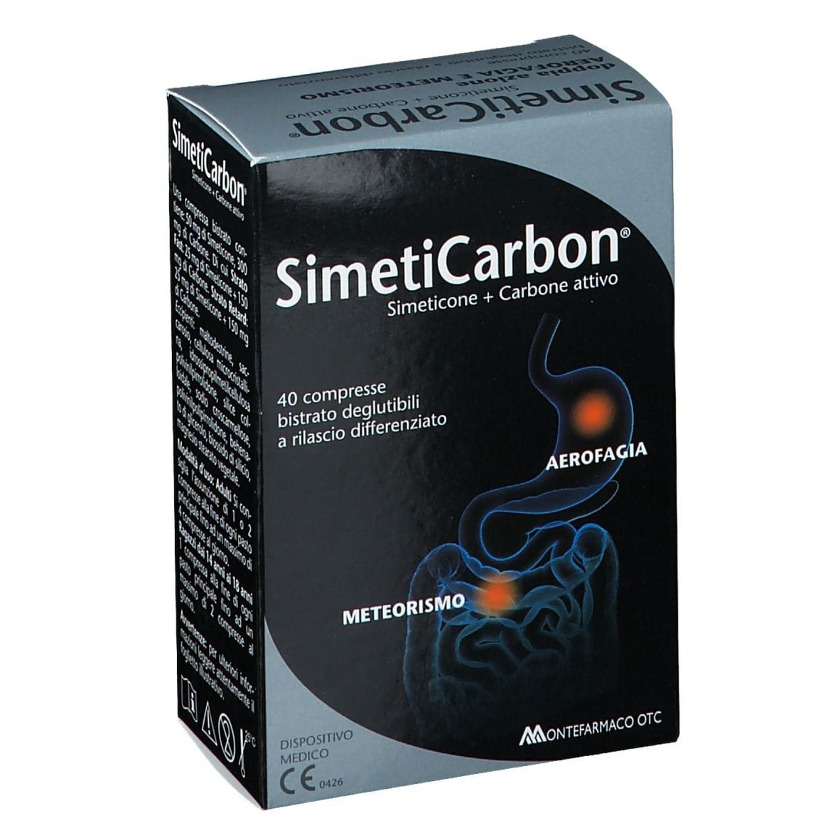 SIMETICARBON 40 COMPRESSE