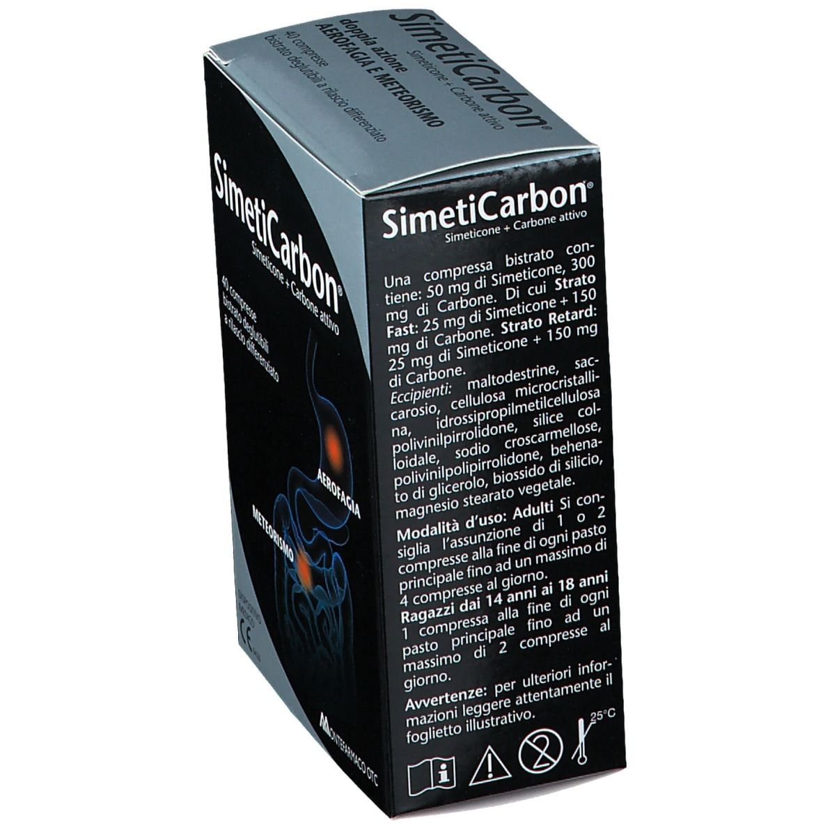 SIMETICARBON 40 COMPRESSE