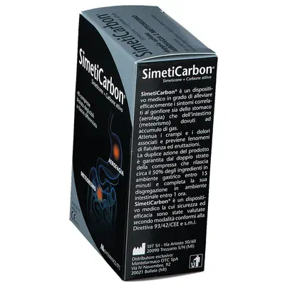 SIMETICARBON 40 COMPRESSE SIMETICARBON 40 COMPRESSE