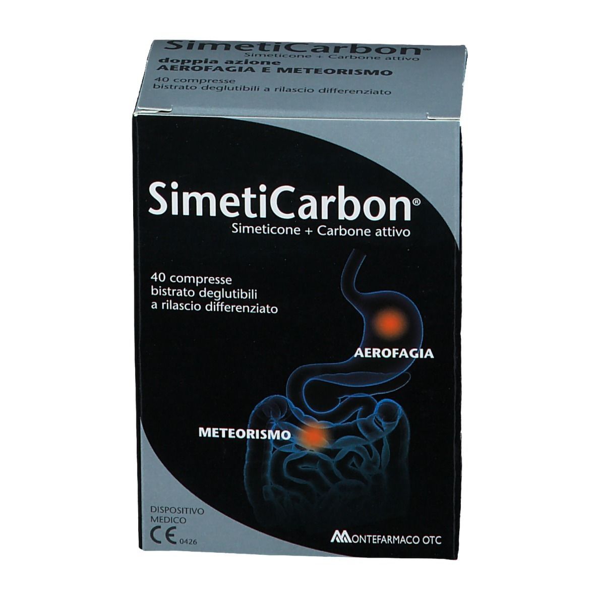 SIMETICARBON 40 COMPRESSE