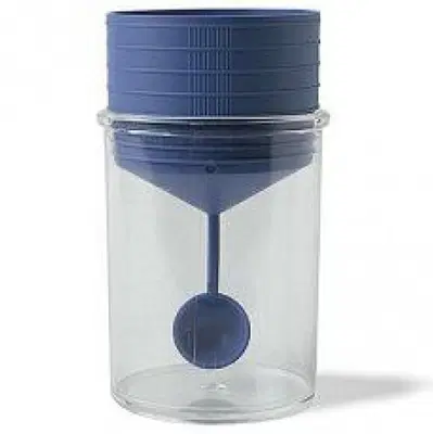 CONTENITORE FECI CURAMED CON PALETTA TAPPO A VITE BLU 60 ML CONTENITORE FECI CURAMED CON PALETTA TAPPO A VITE BLU 60 ML