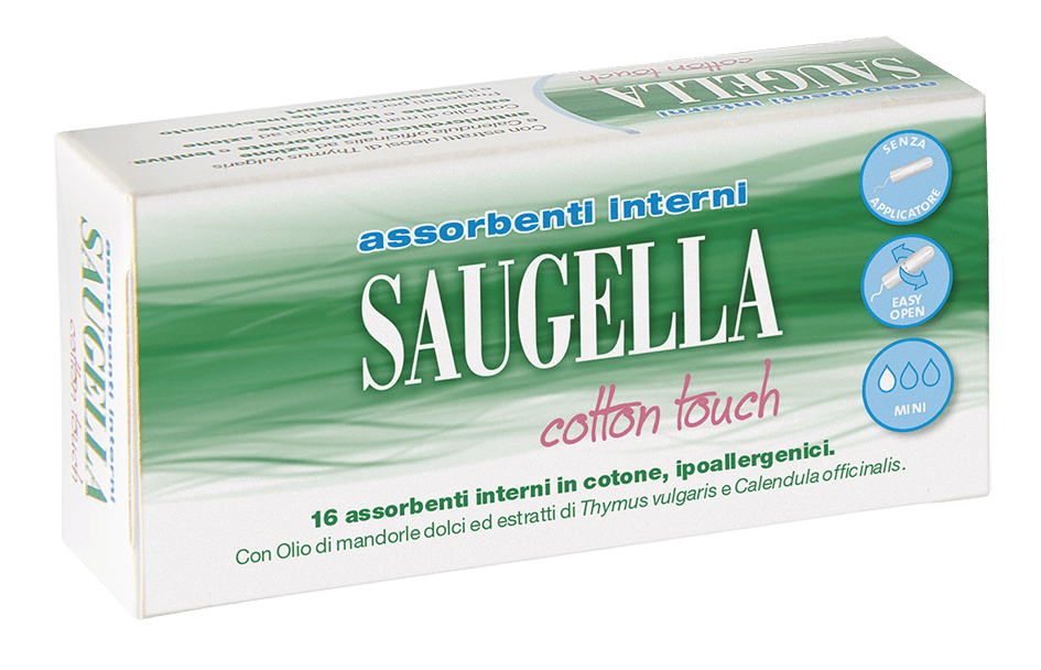 Saugella Cotton Touch Assorbenti Interni Mini 16 Pezzi Taglio Prezzo