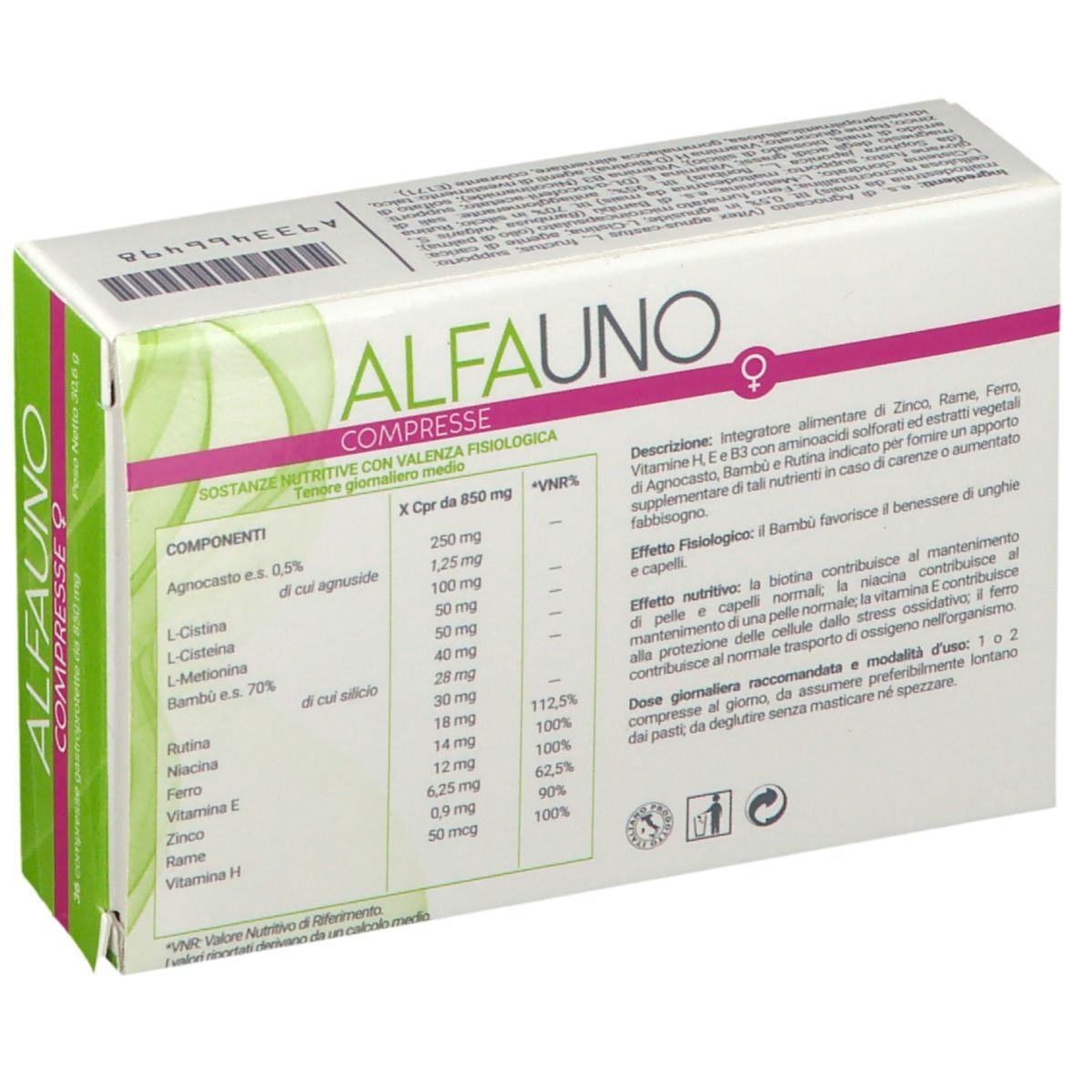 ALFAUNO 36 COMPRESSE