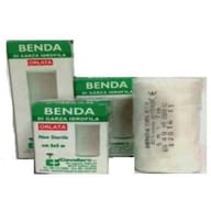 BENDA DI GARZA IDROFILA CURAMED IN PURO COTONE NON ELASTICA CON BORDI ORLATI ANTISFILACCIAMENTO 8X500 CM