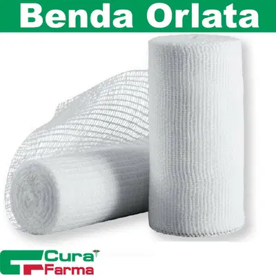 BENDA DI GARZA IDROFILA CURAMED IN PURO COTONE NON ELASTICA CON BORDI ORLATI ANTISFILACCIAMENTO 10X500 CM BENDA DI GARZA IDROFILA CURAMED IN PURO COTONE NON ELASTICA CON BORDI ORLATI ANTISFILACCIAMENTO 10X500 CM