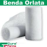 BENDA DI GARZA IDROFILA CURAMED IN PURO COTONE NON ELASTICA CON BORDI ORLATI ANTISFILACCIAMENTO 10X500 CM