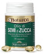Integratore Naturoli Olio di Semi di Zucca, 70 softgel