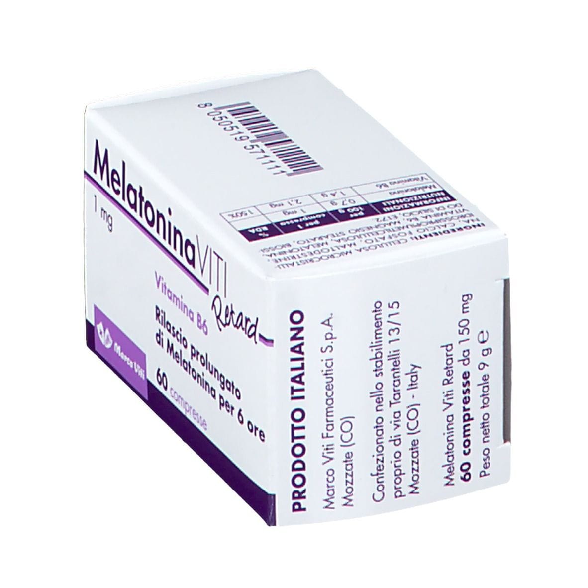 MELATONINA VITI RETARD 1 MG 60 COMPRESSE
