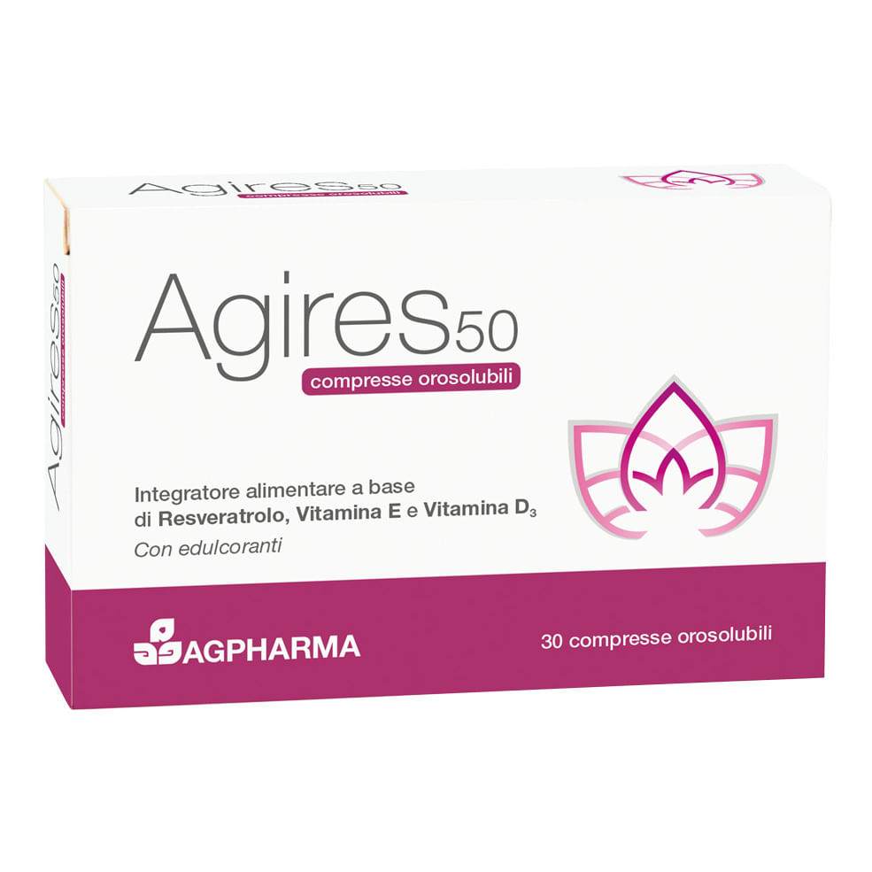 AGIRES 50 30 COMPRESSE OROSOLUBILI SCATOLA 5,4 G