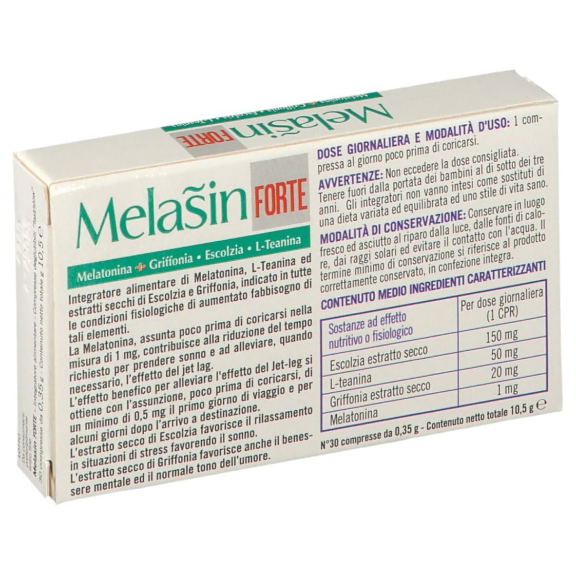 MELASIN FORTE 1 MG 30 COMPRESSE