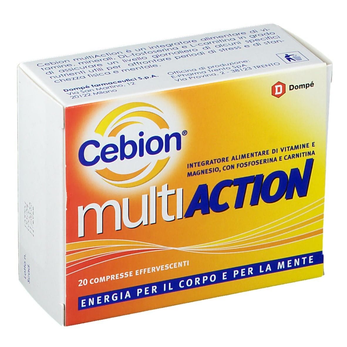 CEBION MULTIACTION 20 COMPRESSE EFFERVESCENTI