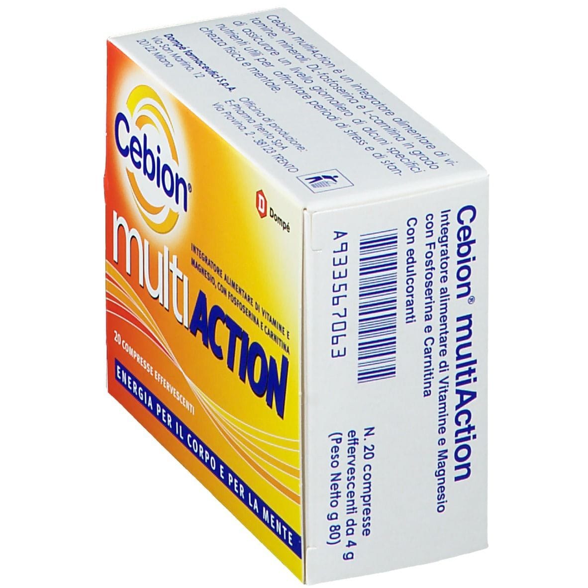 CEBION MULTIACTION 20 COMPRESSE EFFERVESCENTI
