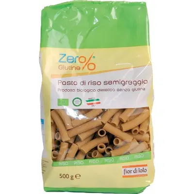 ZERO% GLUTINE RIGATONI DI RISO INTEGRALE SENZA GLUTINE BIO 500 G ZERO% GLUTINE RIGATONI DI RISO INTEGRALE SENZA GLUTINE BIO 500 G