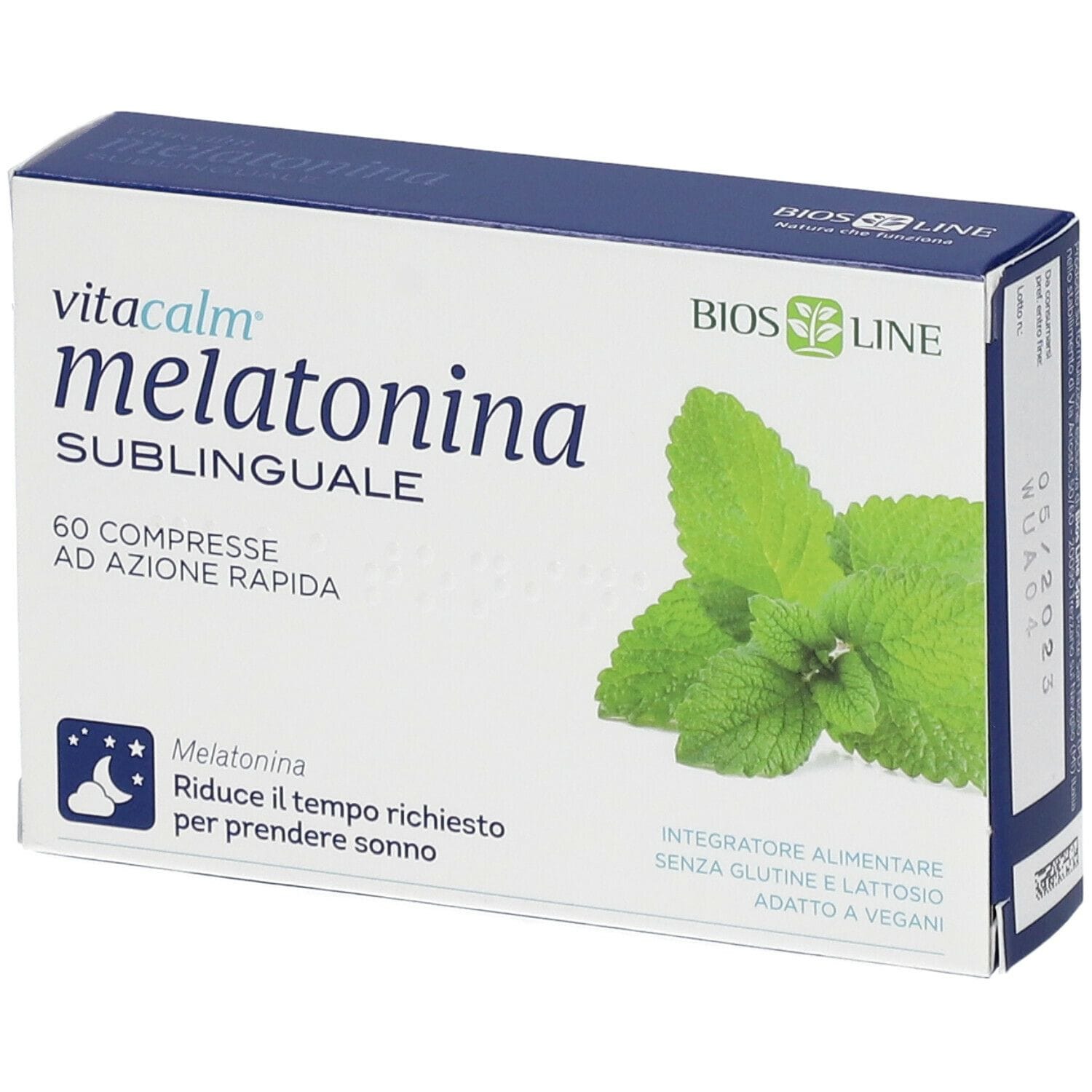BIOS LINE VITACALM MELATONINA SUBLINGUALE 60 COMPRESSE 1 MG