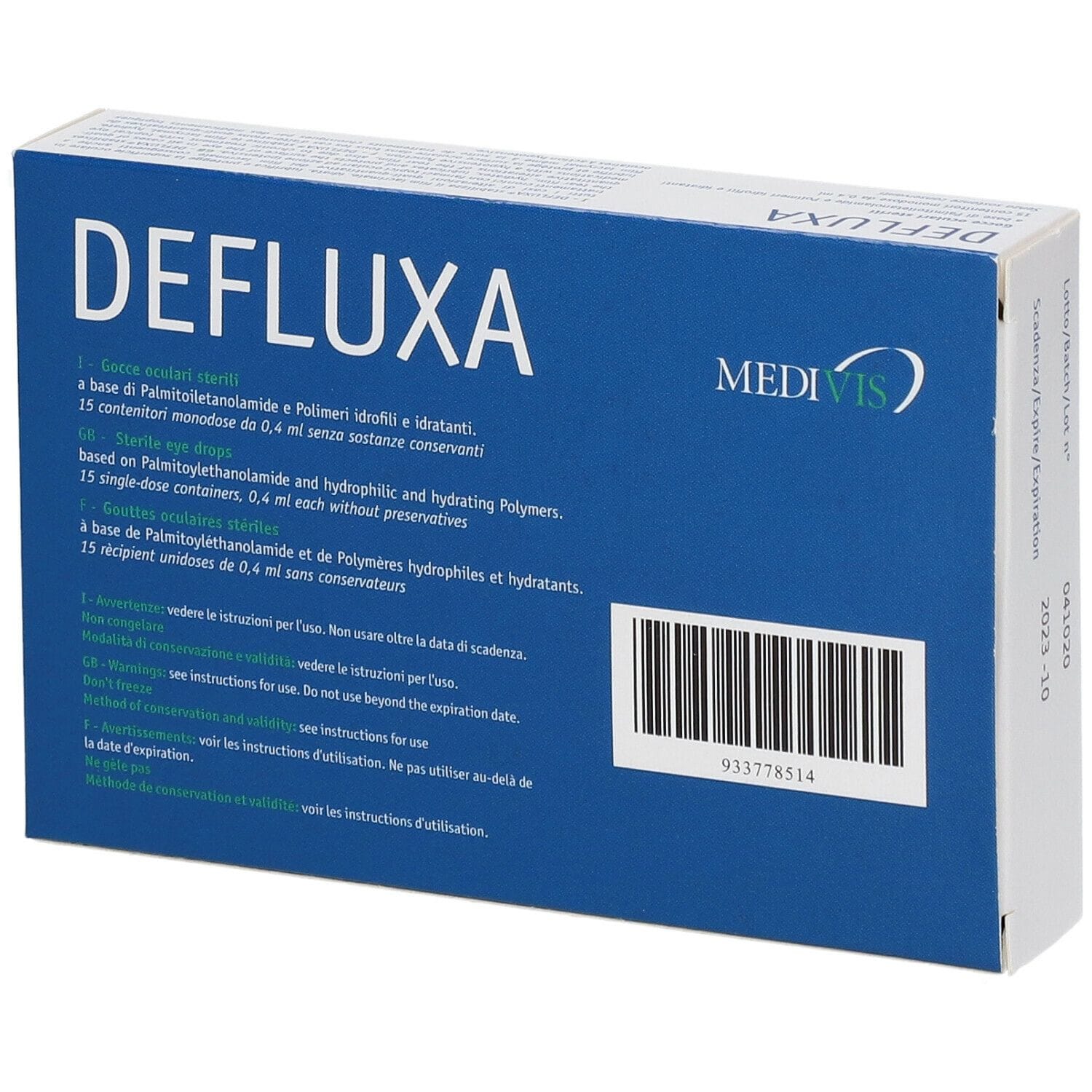 DEFLUXA GOCCE OCULARI 15 CONTENITORI MONODOSE DA 0,4 ML