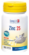 LONGLIFE ZINC 25 MG 100 COMPRESSE DIVISIBILI