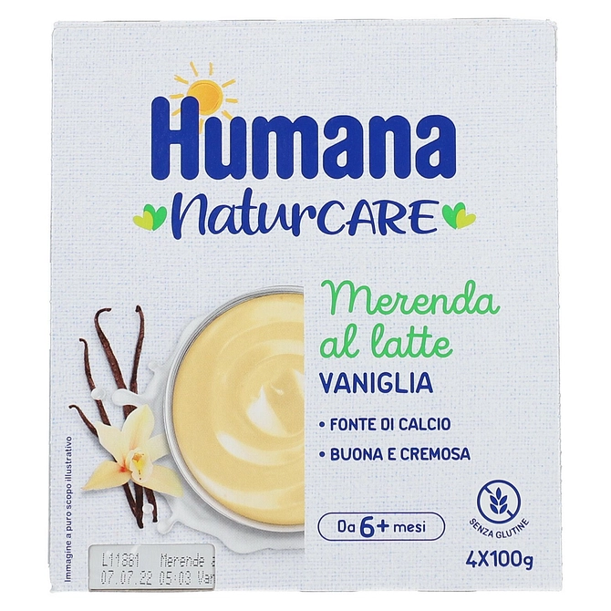 Humana Merenda Vaniglia 4 X 100 G
